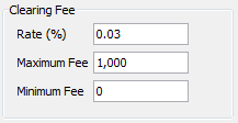 Clearing Fee Clearing Fee