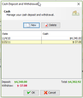 Deposit Dialog Deposit Dialog
